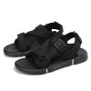 Men Beach Sandals 2022 Summer Man Fashion Sandals Outdoor Casual Slipper Comfortable Hiking Sandal High Quality Breathable Shoes - Black white - 42