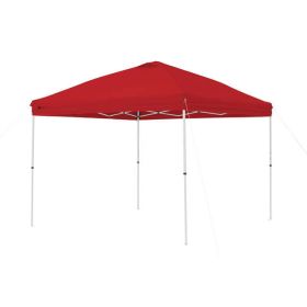 10' x 10' Simple Push Straight Leg Canopy (100 Sq. ft.) - 10' x 10' Red