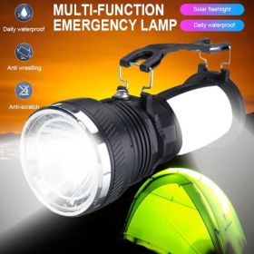 Multi Function Solar Power Camping Lantern - Black