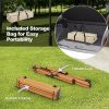 Traveling Folding Camping Table W/Carry Bag - Natural - M