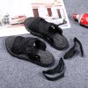 Men Beach Sandals 2022 Summer Man Fashion Sandals Outdoor Casual Slipper Comfortable Hiking Sandal High Quality Breathable Shoes - Black white - 39