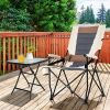 Portable Lumbar Back Camping Chairs for Outdoors - As pic show - Style B