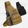 Military Tactical Shoulder Bag; Trekking Chest Sling Bag; Nylon Backpack For Hiking Outdoor Hunting Camping Fishing - ACU - Nylon