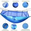 Portable Nylon Swing Hanging Bed Outdoor Hiking Camping Hammock - Blue - Hammock