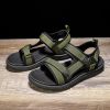 Men Fashion Sandals Man Summer Sandals Outdoor Casual Shoes Mountain Hiking Sandals Comfortable Non-Slip Slippers Beach Sandals - Black - 41