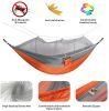 Single & Double Hammock with Mosquito Net Tree Straps Waterproof Portable and Lightweight Parachute Nylon Hammock for Backpacking Hiking Travel Outdoo