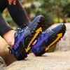 JIEMIAO Men Hiking Shoes Non-Slip Breathable Tactical Combat Army Boots Desert Training Sneakers Outdoor Trekking Shoes - Blue - 41