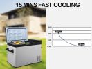 Mini Refriger for Car, DC12/24V, -7.6¬∞F to 68¬∞F, Car Refrigerator, Mini Freezer for Driving, Travel, Fishing, Outdoor or Home Use 52qt - SS1001