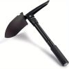 1pc Portable Foldable Camping Shovel - Multifunctional Hiking Tool for Entrenching, Digging, and Cleaning - Green