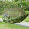 Portable Nylon Swing Hanging Bed Outdoor Hiking Camping Hammock - Camouflage - Hammock