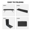 8ft Folding Table, Portable Plastic Table for Camping, Picnics, Parties, High Load Bearing Foldable Table Black - as Pic