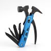 Multi-function Hammer Camping Gear Multitool Portable Outdoor Survival Gear Emergency Life-saving Hammer Escape Tool - Gray